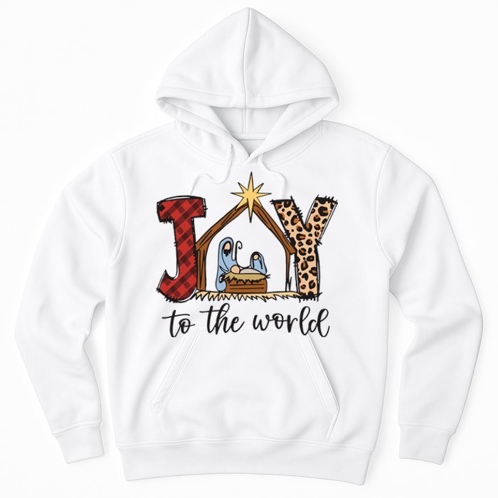 Retro Christmas Joy To The World Hoodie