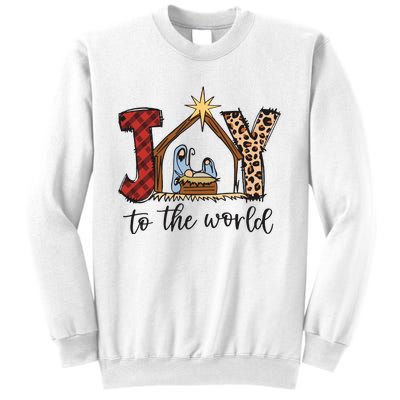 Retro Christmas Joy To The World Sweatshirt