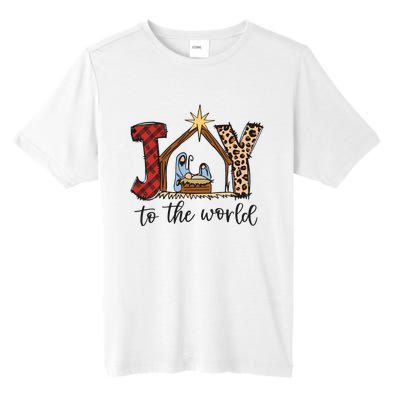 Retro Christmas Joy To The World Tall Fusion ChromaSoft Performance T-Shirt