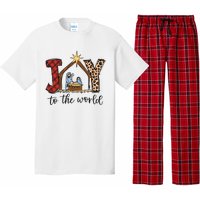 Retro Christmas Joy To The World Pajama Set