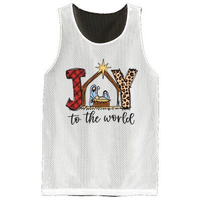 Retro Christmas Joy To The World Mesh Reversible Basketball Jersey Tank