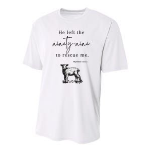 Religious Christian Jesus Left The 99 Softstyle Youth Performance Sprint T-Shirt