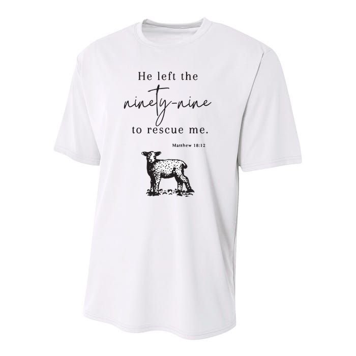 Religious Christian Jesus Left The 99 Softstyle Youth Performance Sprint T-Shirt