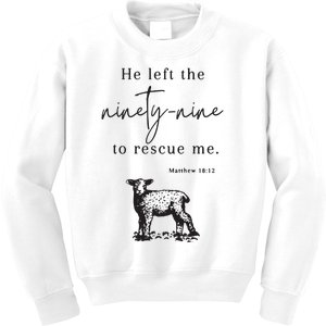 Religious Christian Jesus Left The 99 Softstyle Kids Sweatshirt