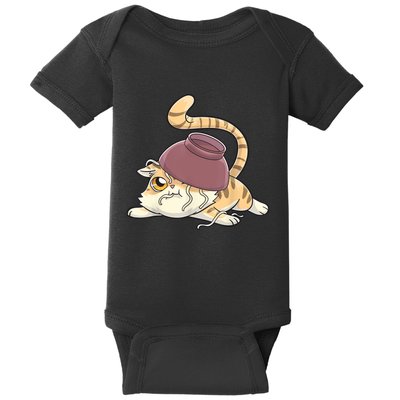 Ramen Cat Kawaii Anime Japanese Funny Baby Bodysuit