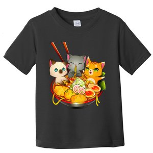 Ramen Cat Kawaii Neko Anime Otaku Cats Japanese Noodles Gift Toddler T-Shirt