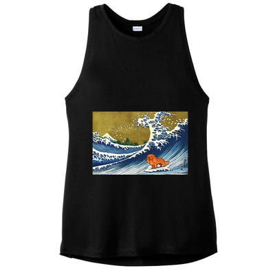 Ruby Cavalier King Charles Spaniel Ladies PosiCharge Tri-Blend Wicking Tank