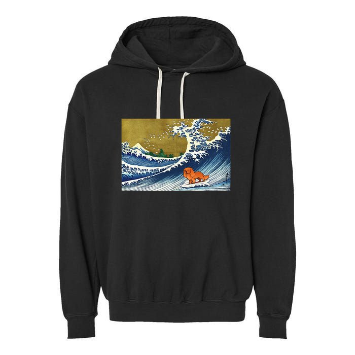 Ruby Cavalier King Charles Spaniel Garment-Dyed Fleece Hoodie