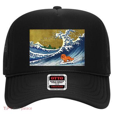 Ruby Cavalier King Charles Spaniel High Crown Mesh Back Trucker Hat