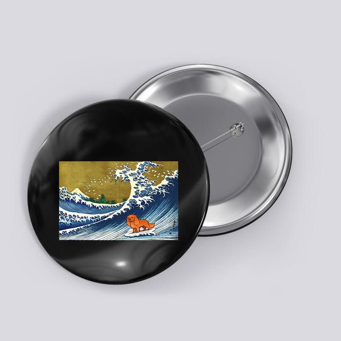 Ruby Cavalier King Charles Spaniel Button