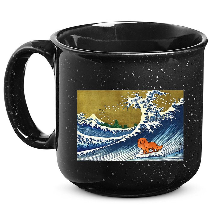 Ruby Cavalier King Charles Spaniel 15oz Campfire Ceramic Mug