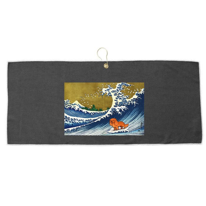 Ruby Cavalier King Charles Spaniel Large Microfiber Waffle Golf Towel