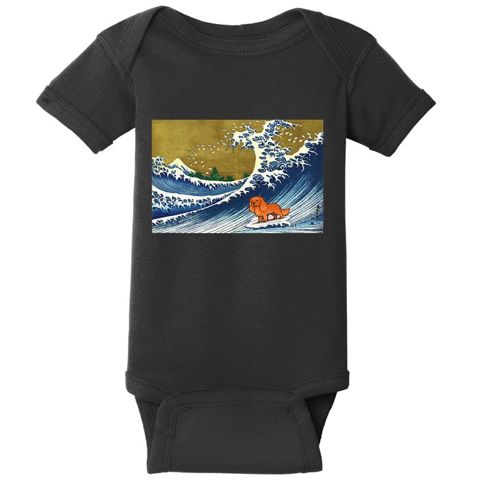 Ruby Cavalier King Charles Spaniel Baby Bodysuit