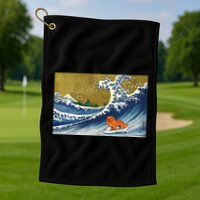 Ruby Cavalier King Charles Spaniel Golf Towel