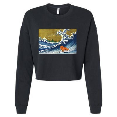 Ruby Cavalier King Charles Spaniel Cropped Pullover Crew