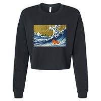 Ruby Cavalier King Charles Spaniel Cropped Pullover Crew