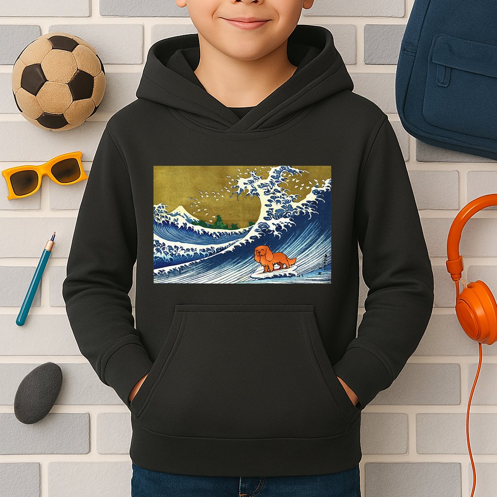 Ruby Cavalier King Charles Spaniel Kids Hoodie