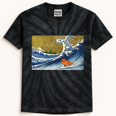 Ruby Cavalier King Charles Spaniel Kids Tie-Dye T-Shirt