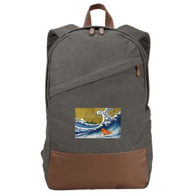Ruby Cavalier King Charles Spaniel Cotton Canvas Backpack