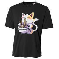 Ramen Cat Kawaii Anime Japanese Kawaii Neko Cooling Performance Crew T-Shirt