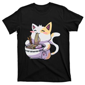 Ramen Cat Kawaii Anime Japanese Kawaii Neko T-Shirt