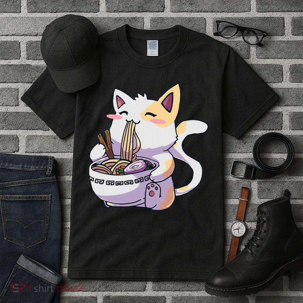 Ramen Cat Kawaii Anime Japanese Kawaii Neko Tall T-Shirt
