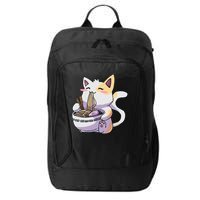 Ramen Cat Kawaii Anime Japanese Kawaii Neko City Backpack