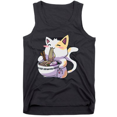 Ramen Cat Kawaii Anime Japanese Kawaii Neko Tank Top