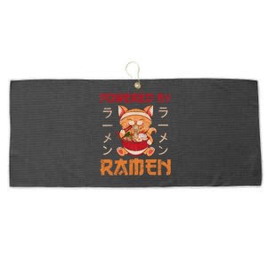 Ra Cat Kawaii Anime Japanese Food Gift Girls Boys Teens Large Microfiber Waffle Golf Towel