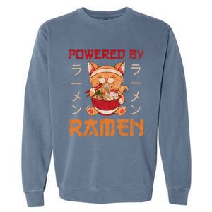 Ra Cat Kawaii Anime Japanese Food Gift Girls Boys Teens Garment-Dyed Sweatshirt