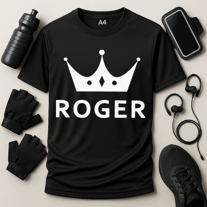 ROGER CROWN KING CUSTOM GIFT NAME FOR ROGER Performance Shirt