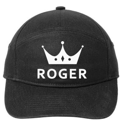 ROGER CROWN KING CUSTOM GIFT NAME FOR ROGER 7-Panel Snapback Hat