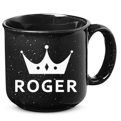 ROGER CROWN KING CUSTOM GIFT NAME FOR ROGER 15oz Campfire Ceramic Mug