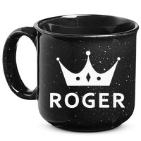 ROGER CROWN KING CUSTOM GIFT NAME FOR ROGER 15oz Campfire Ceramic Mug