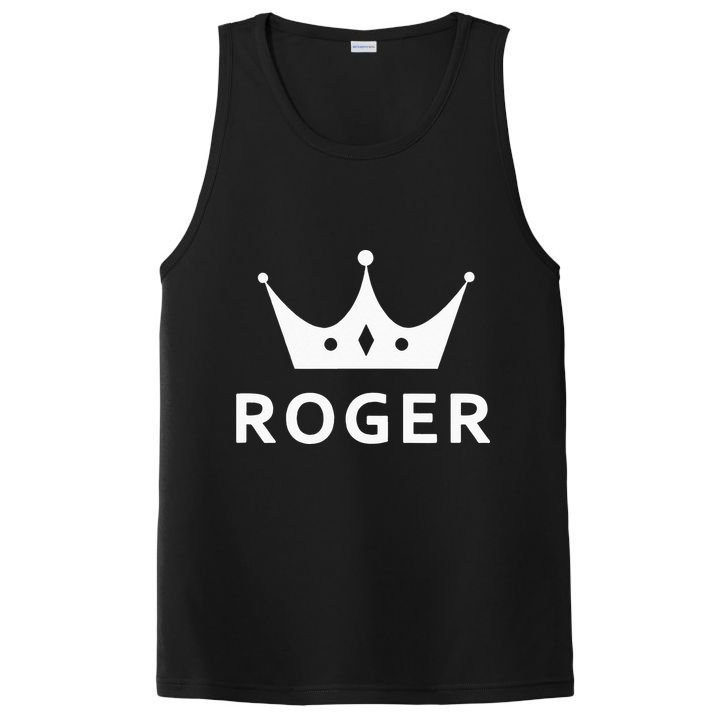 ROGER CROWN KING CUSTOM GIFT NAME FOR ROGER PosiCharge Competitor Tank