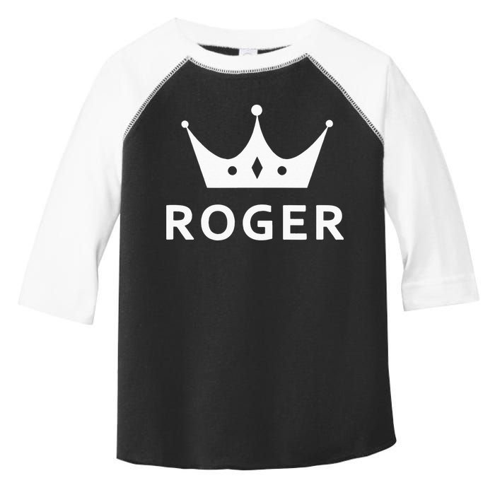ROGER CROWN KING CUSTOM GIFT NAME FOR ROGER Toddler Fine Jersey T-Shirt