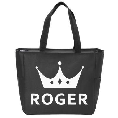 ROGER CROWN KING CUSTOM GIFT NAME FOR ROGER Zip Tote Bag