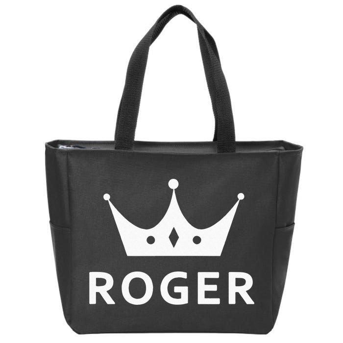 ROGER CROWN KING CUSTOM GIFT NAME FOR ROGER Zip Tote Bag