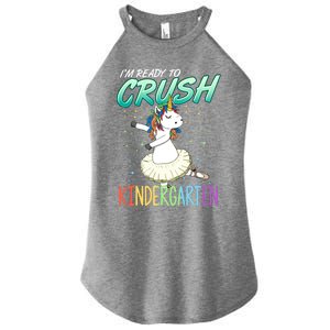 Ready Crush Kindergarten Teacher Gift Unicorn Ballet Women’s Perfect Tri Rocker Tank