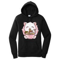 Ra Cat Kawaii Anime Japanese Food Girls Official Teenager  Women's Pullover Hoodie