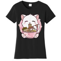 Ra Cat Kawaii Anime Japanese Food Girls Official Teenager  Women's T-Shirt