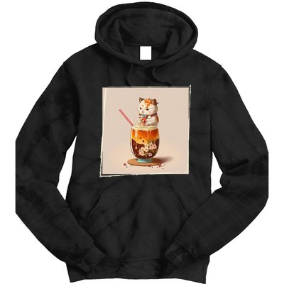 Ra Cat Kawaii Anime Japanese Kawaii Neko Tie Dye Hoodie