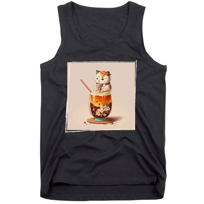 Ra Cat Kawaii Anime Japanese Kawaii Neko Tank Top