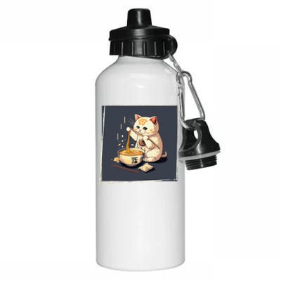 Ra Cat Kawaii Anime Japanese Kawaii Neko  Aluminum Water Bottle 