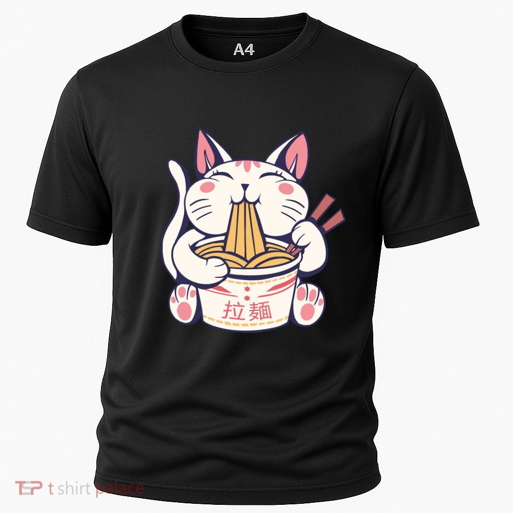 Ramen Cat Kawaii Anime Japanese Kawaii Neko Performance Shirt