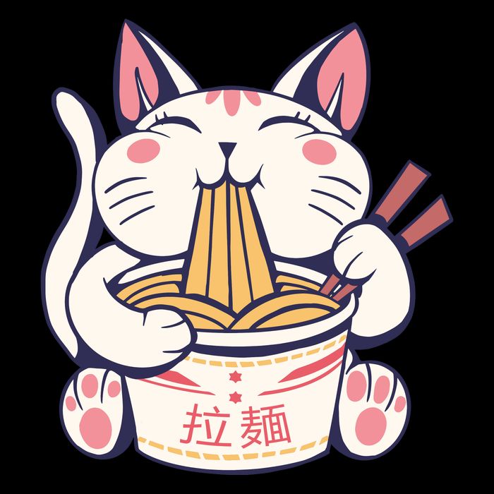 Ramen Cat Kawaii Anime Japanese Kawaii Neko Impact Tech Backpack
