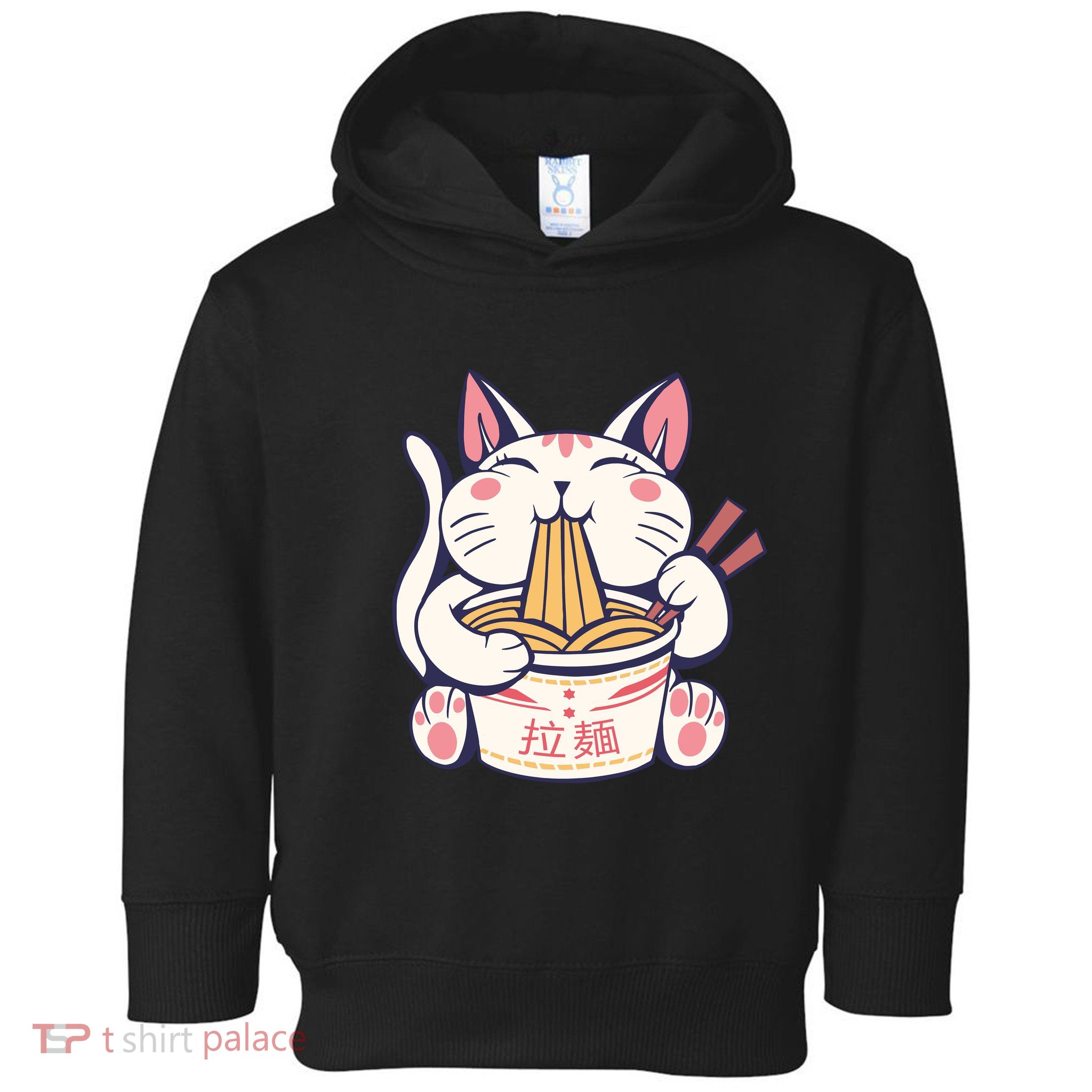 Ramen Cat Kawaii Anime Japanese Kawaii Neko Toddler Hoodie