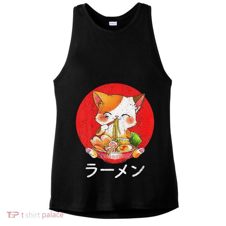 Ra Cat Kawaii Neko Anime Otaku Gifts  Ladies PosiCharge Tri-Blend Wicking Tank