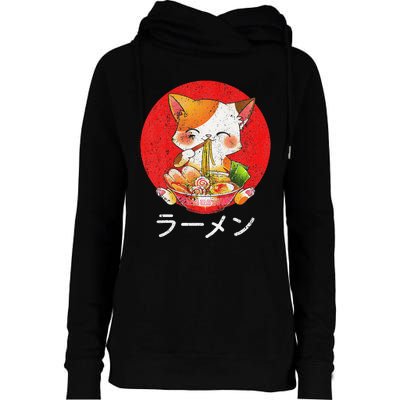 Ra Cat Kawaii Neko Anime Otaku Gifts  Womens Funnel Neck Pullover Hood