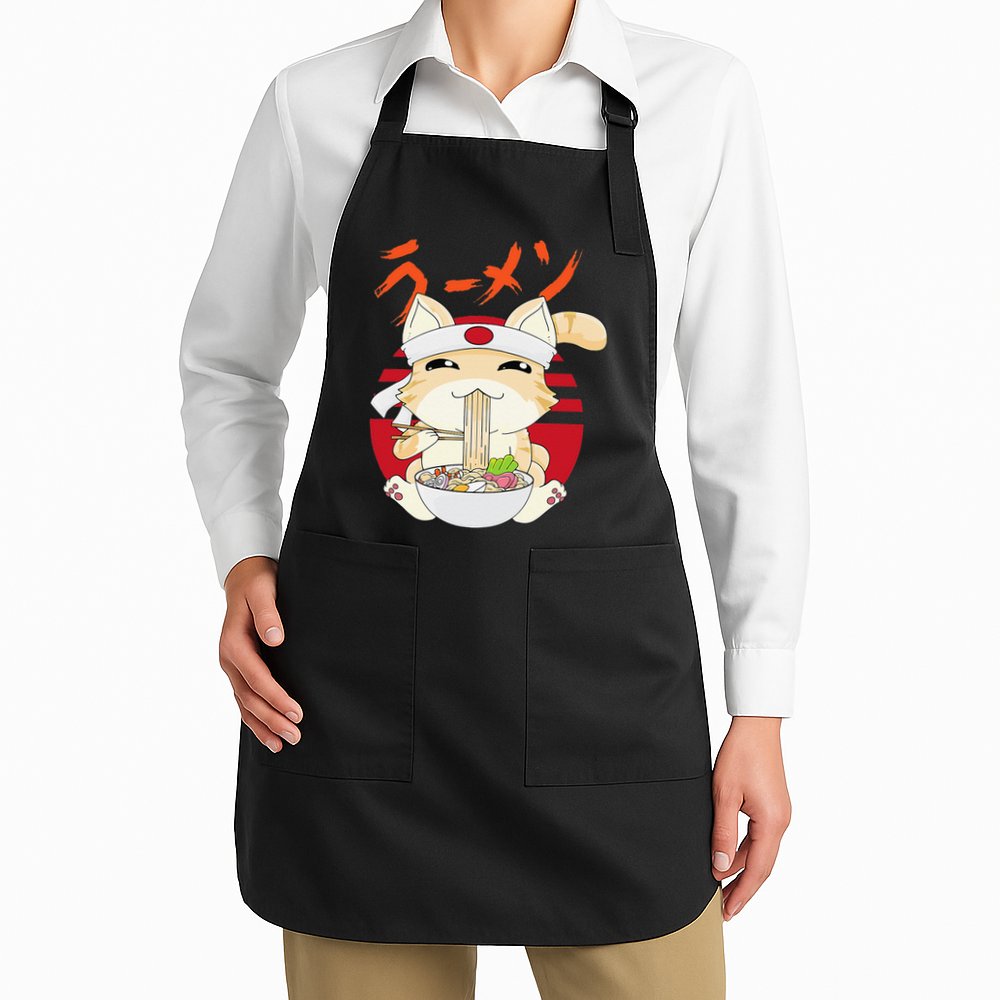 Ra Cat Kawaii Neko Ra Japanese Anime  Apron